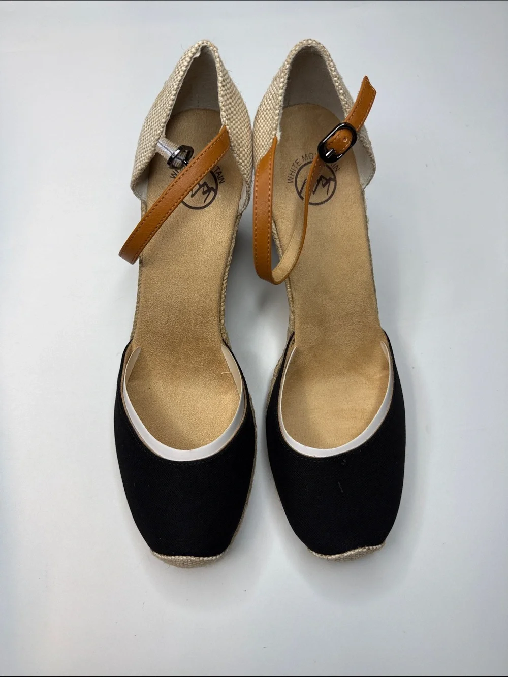 White Mountain Women's Mamba Espadrille Wedges Size 10